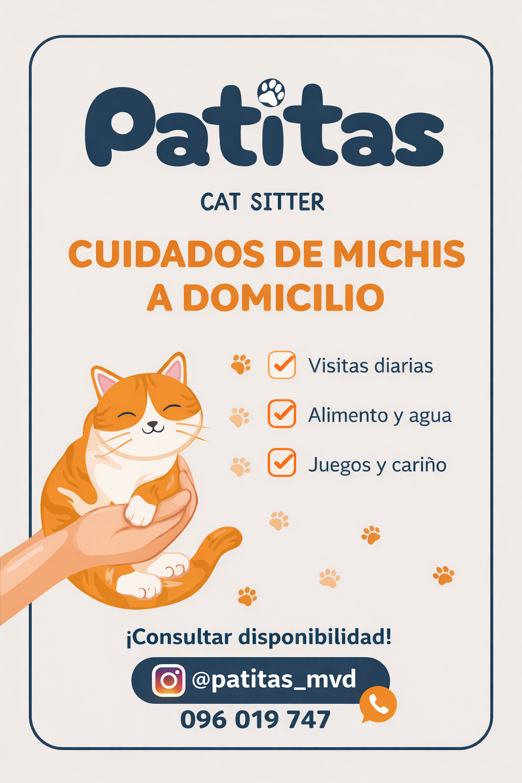 Patitas Cat Sitter - Angélica Sorribas